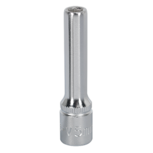 Sealey - S1405D WallDrive® Socket 5mm Deep 1/4"Sq Drive Hand Tools Sealey - Sparks Warehouse