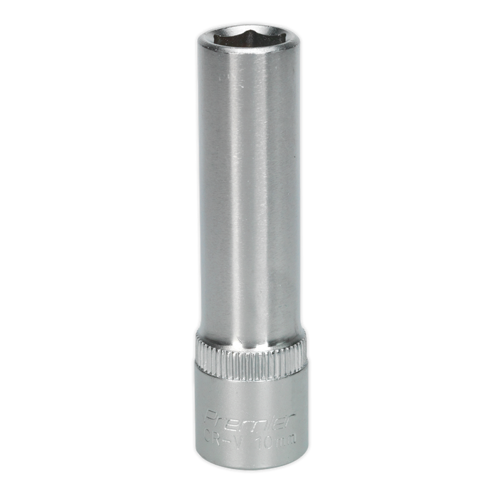 Sealey - S3810D WallDrive® Socket 10mm Deep 3/8"Sq Drive Hand Tools Sealey - Sparks Warehouse