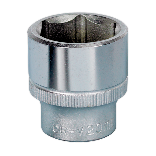 Sealey - S3820 WallDrive® Socket 20mm 3/8"Sq Drive Hand Tools Sealey - Sparks Warehouse