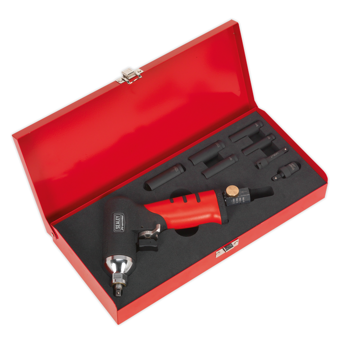 Sealey - SA141 Air Impact Wrench 1/4"Sq Drive Diesel Glow Plug Kit Air Power Tools Sealey - Sparks Warehouse