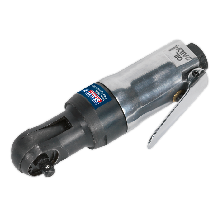 Sealey - SA230 Air Ratchet Wrench 1/4"Sq Drive Super Stubby Air Power Tools Sealey - Sparks Warehouse