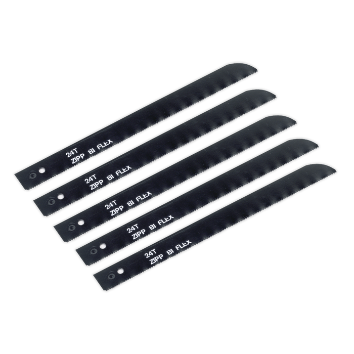 Sealey - SA346/B24 Air Saw Blade 24tpi Pack of 5 Consumables Sealey - Sparks Warehouse