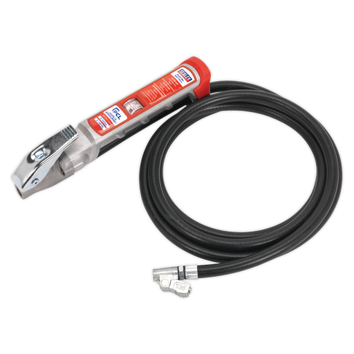 Sealey - SA37/94 Professional Tyre Inflator with 2.5m Hose & Clip-On Connector Vehicle Service Tools Sealey - Sparks Warehouse