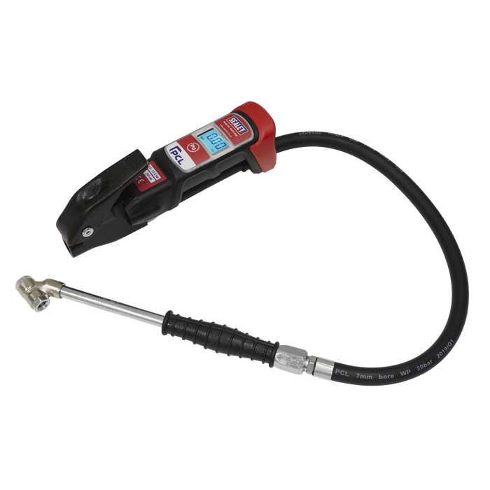 Sealey - SA37/96B Premier Anodised Digital Tyre Inflator with Twin Push-On Connector Vehicle Service Tools Sealey - Sparks Warehouse