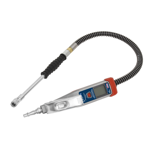 Sealey - SA374 Digital Tyre Inflator 0.5m Hose with Push-On Connector Vehicle Service Tools Sealey - Sparks Warehouse