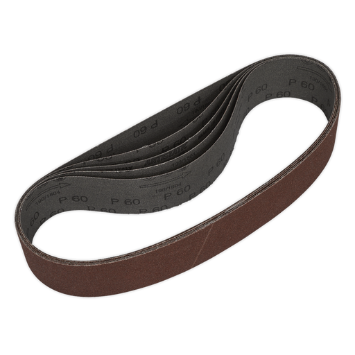 Sealey - SB006 Sanding Belt 50 x 686mm 60Grit Pack of 5 Consumables Sealey - Sparks Warehouse