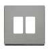 Scolmore SCP20402CH - 2 Gang GridPro® Frontplate - Polished Chrome GridPro Scolmore - Sparks Warehouse