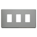 Scolmore SCP20403CH - 3 Gang GridPro® Frontplate - Polished Chrome GridPro Scolmore - Sparks Warehouse