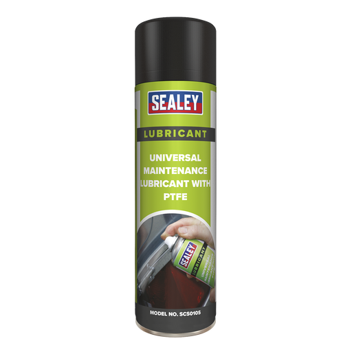 Sealey - SCS010S Universal Maintenance Lubricant with PTFE 500ml Consumables Sealey - Sparks Warehouse