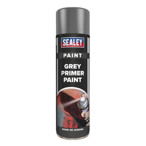 Sealey - SCS029S Grey Primer Paint 500ml Consumables Sealey - Sparks Warehouse