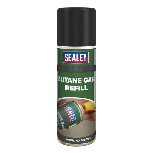 Sealey - SCS035S Butane Gas Refill 200ml Consumables Sealey - Sparks Warehouse