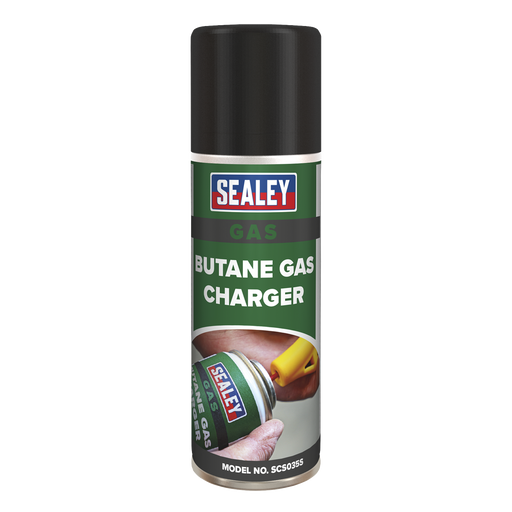 Sealey - SCS035 Butane Gas Charger 200ml Pack of 6 Consumables Sealey - Sparks Warehouse