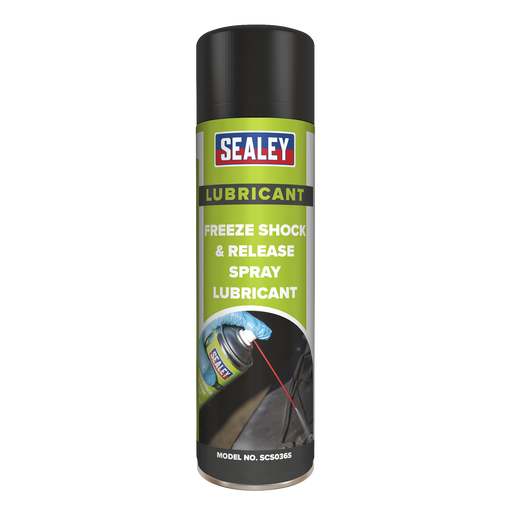 Sealey - SCS036S Freeze Shock & Release Spray Lubricant 500ml Consumables Sealey - Sparks Warehouse