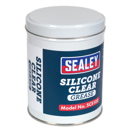 Sealey - SCS102 Silicone Clear Grease 500g Tin Consumables Sealey - Sparks Warehouse