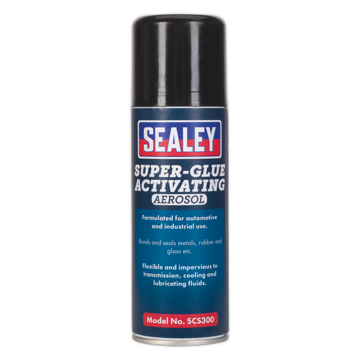 Sealey - SCS300S Super Glue Activating Aerosol 200ml Consumables Sealey - Sparks Warehouse