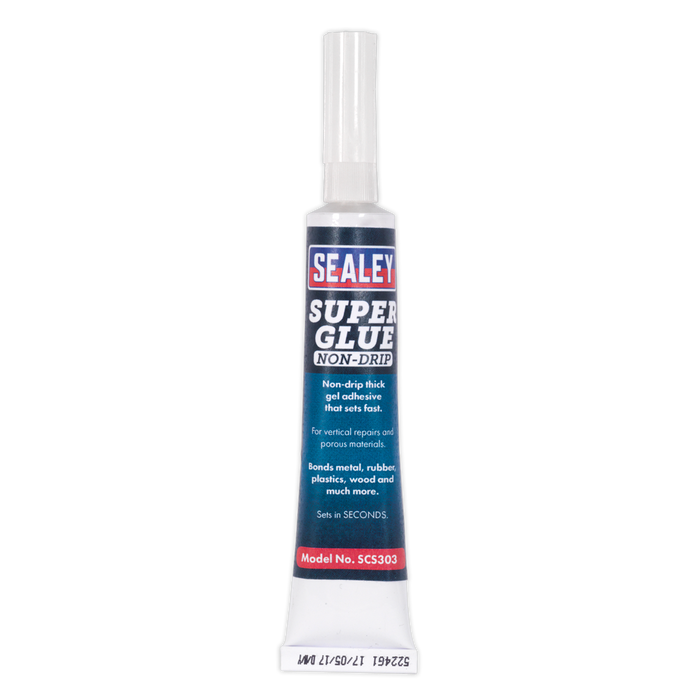 Sealey - SCS303S Super Glue Non-Drip Gel 20g Consumables Sealey - Sparks Warehouse