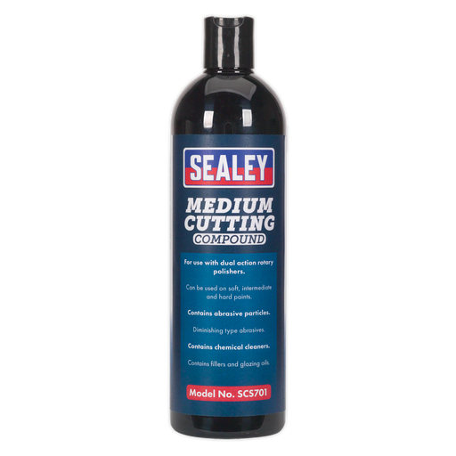 Sealey - SCS701 Cutting Compound Medium 500ml Consumables Sealey - Sparks Warehouse