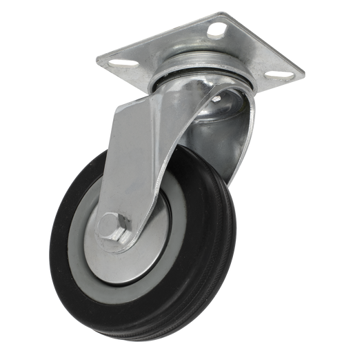 Sealey - Castor Wheel Swivel Plate Ø100mm Consumables Sealey - Sparks Warehouse