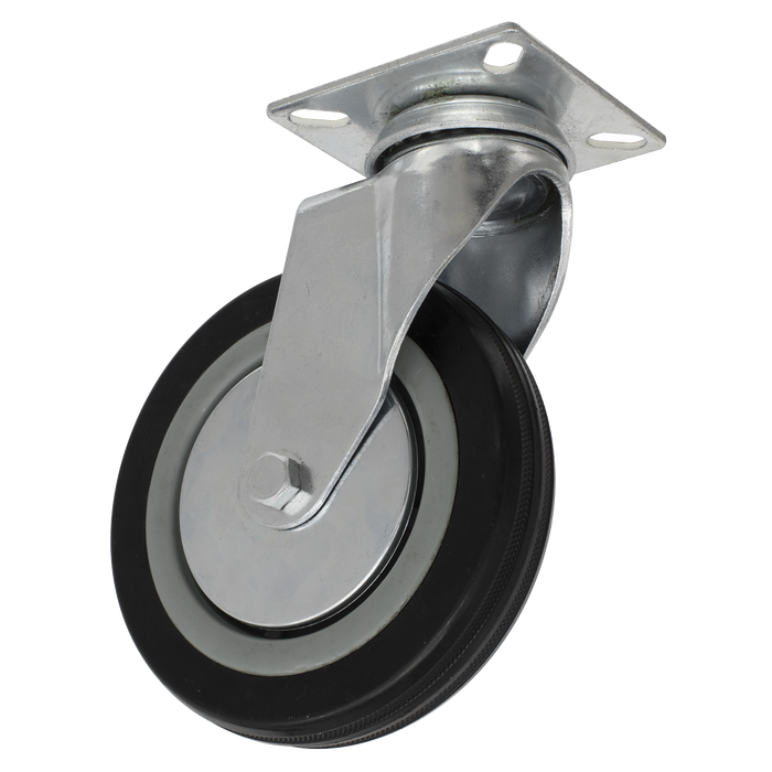 Sealey - Castor Wheel Swivel Plate Ø125mm Consumables Sealey - Sparks Warehouse