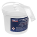 Sealey - SCW3 Hand Wipes Bucket 3ltr Pack of 150 Consumables Sealey - Sparks Warehouse