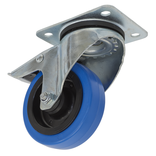 Sealey - Castor Wheel Swivel Plate with Total Lock Ø100mm Consumables Sealey - Sparks Warehouse