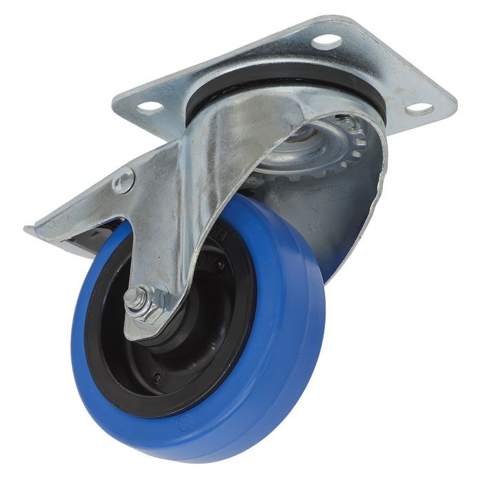 Sealey - Castor Wheel Swivel Plate with Total Lock Ø100mm Consumables Sealey - Sparks Warehouse