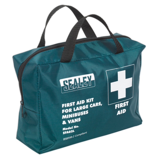 Sealey - SFA02L First Aid Kit Large for Minibuses & Coaches - BS 8599-2 Compliant Safety Products Sealey - Sparks Warehouse