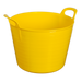 Sealey - SFT40Y Heavy-Duty Flexi Tub 40ltr - Yellow Janitorial / Garden & Leisure Sealey - Sparks Warehouse
