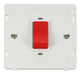 Scolmore SIN200PW - 45A 1 Gang Plate DP Switch Insert - White Definity Scolmore - Sparks Warehouse