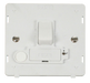Scolmore SIN251PW - 13A Fused Switched Conn. Unit With Flex Outlet (Lockable) Insert - White Definity Scolmore - Sparks Warehouse