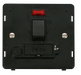 Scolmore SIN252BK - 13A Fused Switched Conn. Unit With F/O + Neon (Lockable) Insert - Black Definity Scolmore - Sparks Warehouse