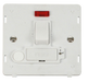 Scolmore SIN252PW - 13A Fused Switched Conn. Unit With F/O + Neon (Lockable) Insert - White Definity Scolmore - Sparks Warehouse