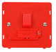 Scolmore SIN256RD - 3A Fused Switched Conn. Unit With Flex Outlet (Lockable) Insert - Red Definity Scolmore - Sparks Warehouse