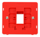 Scolmore SIN401RD - 1 Gang Plate Single Aperture Insert - Red Definity Scolmore - Sparks Warehouse