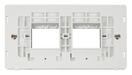Scolmore SIN404PW - 2 Gang Plate (2 x 2) Aperture Insert - White Definity Scolmore - Sparks Warehouse