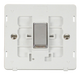 Scolmore SIN411PWCH - INGOT 10AX 1 Gang 2 Way Switch Insert - White / Chrome Definity Scolmore - Sparks Warehouse