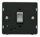 Scolmore SIN522BKCH - INGOT 20A DP Switch With Flex Outlet  Insert - Black / Chrome Definity Scolmore - Sparks Warehouse