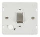 Scolmore SIN522PWSS - INGOT 20A DP Switch With Flex Outlet  Insert - White / Stainless Steel Definity Scolmore - Sparks Warehouse