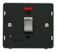 Scolmore SIN523BKCH - INGOT 20A DP Switch With Flex Outlet + Neon Insert - Black / Chrome Definity Scolmore - Sparks Warehouse