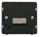 Scolmore SIN550BKBS - INGOT 13A Fused Conn. Unit With Flex Outlet Insert - Black / Br. Stainless Definity Scolmore - Sparks Warehouse