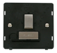 Scolmore SIN551BKSS - INGOT 13A Fused Sw. Conn. Unit With Flex Outlet Insert - Black / St. Steel Definity Scolmore - Sparks Warehouse
