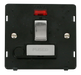 Scolmore SIN552BKCH - INGOT 13A Fused Sw. Conn. Unit With F/O Insert + Neon - Black / Chrome Definity Scolmore - Sparks Warehouse