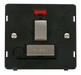 Scolmore SIN552BKSS - INGOT 13A Fused Sw. Conn. Unit With F/O Insert + Neon - Black / St. Steel Definity Scolmore - Sparks Warehouse