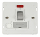 Scolmore SIN552PWCH - INGOT 13A Fused Sw. Conn. Unit With F/O Insert + Neon - White / Chrome Definity Scolmore - Sparks Warehouse