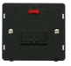 Scolmore SIN653BK - 13A Fused Connection Unit With Neon Insert - Black Definity Scolmore - Sparks Warehouse