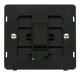 Scolmore SINBK-SMART1 - 1G Insert 1 Aperture Supplied With 1 x 10AX 2 Way Retractive Switch Module - Black Definity Scolmore - Sparks Warehouse