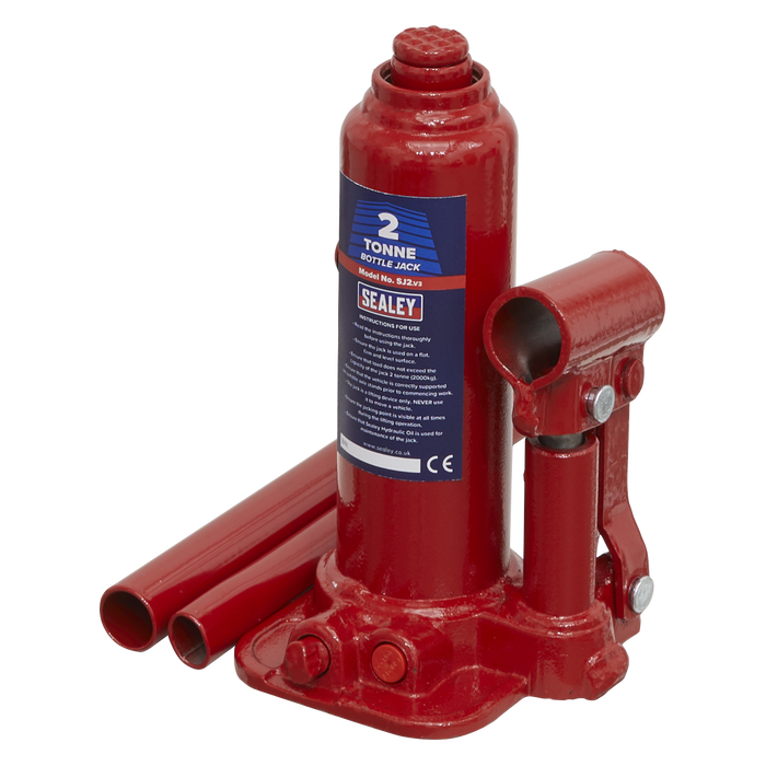 Sealey - SJ2 Bottle Jack 2tonne Jacking & Lifting Sealey - Sparks Warehouse