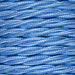 1.5mm Core Decorative Braided Fabric Flex  - 1 Metre Length  - SKY BLUE TWIST