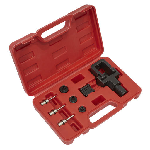 Sealey - SMC4 Motorcycle Chain Splitter & Riveting Tool Set - Heavy-Duty Motorcycle Tools Sealey - Sparks Warehouse