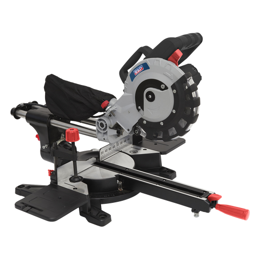 Sealey - SMS216 Double Sliding Compound Mitre Saw Ø216mm Machine Shop Sealey - Sparks Warehouse